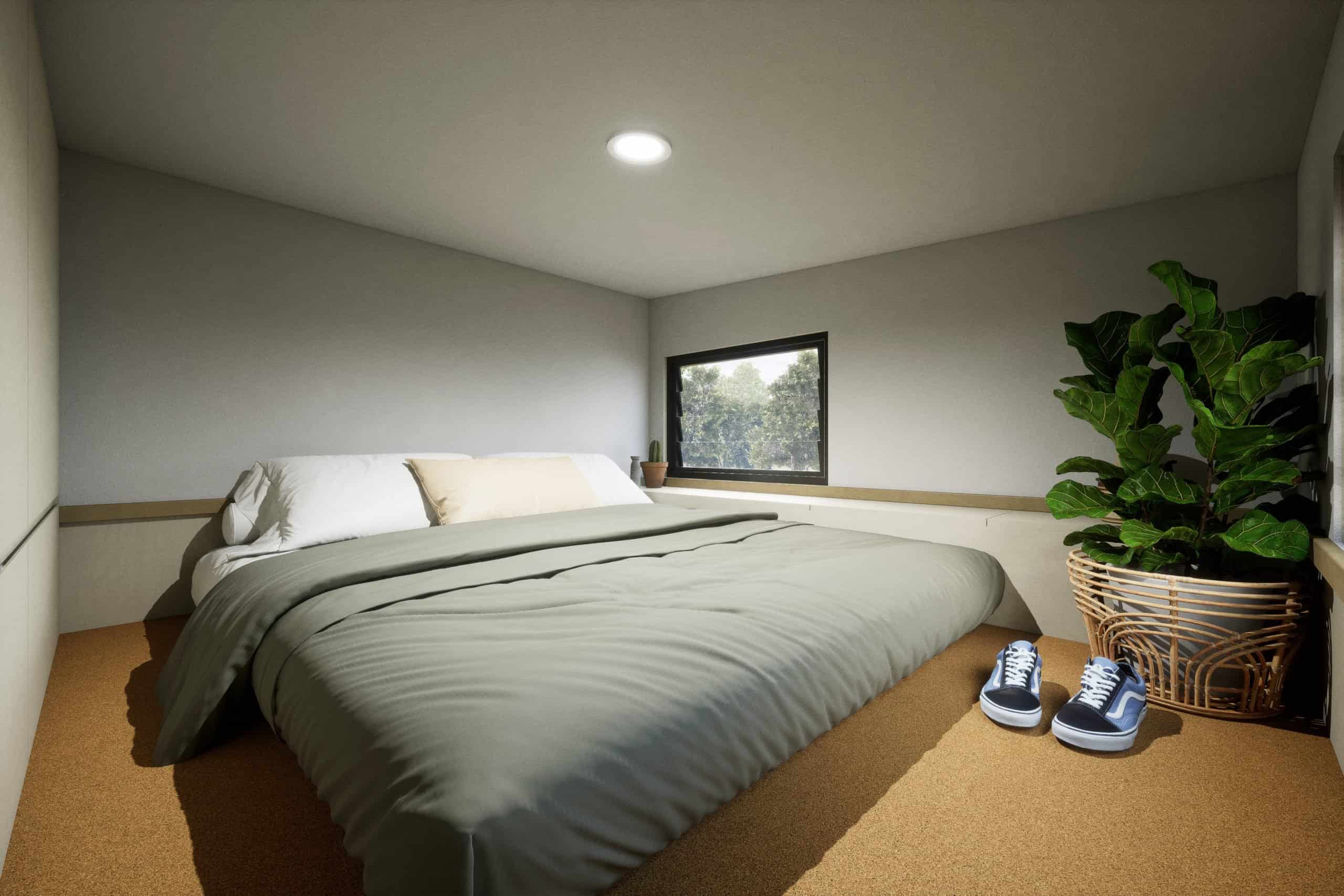 Funhouse Loft bedroom entrance view